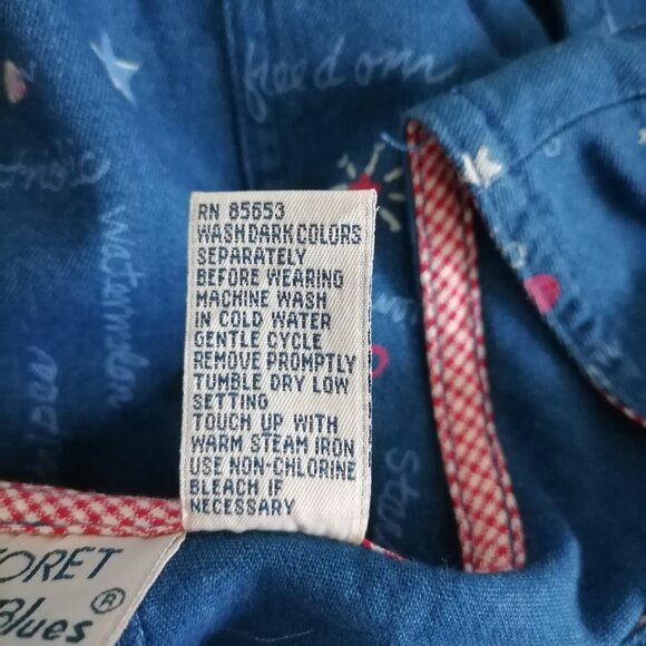 NWT City Blue By Koret Womens Blue Sleeveless All Over Print A-Line Dress Size L - Picture 8 of 8